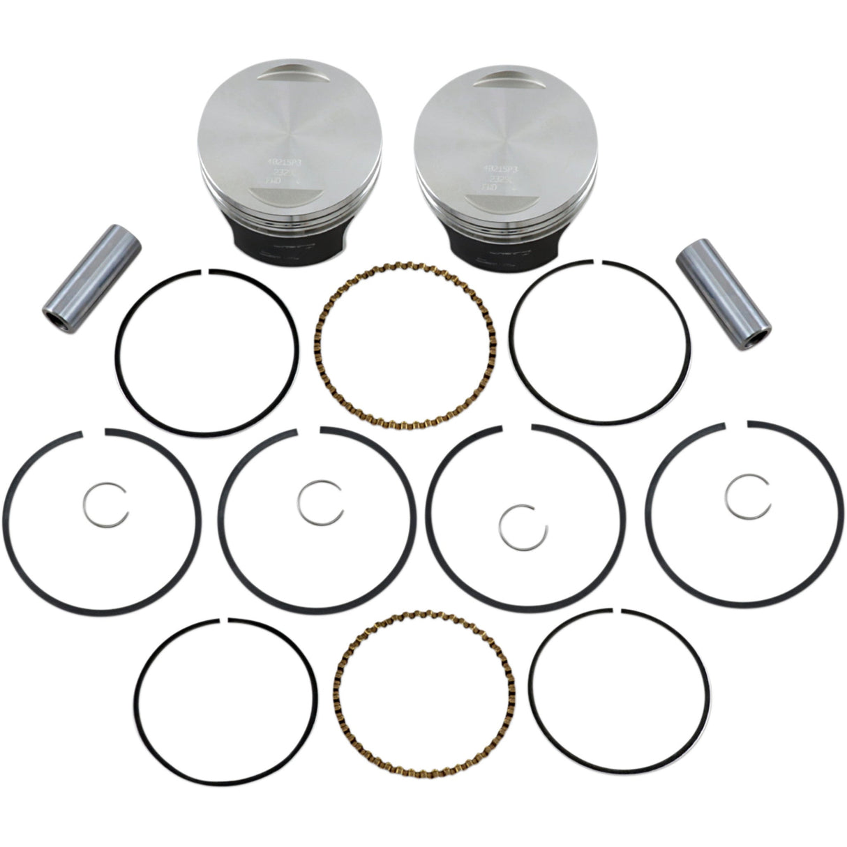 Wiseco Tracker Series™ Piston Kit 3.528" 1340 Cc 80 Cubic Inch +0.030" Evolution - K0215P3 For Harley Motorcycles 1984-1999