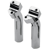DRAG SPECIALTIES Buffalo Billet Aluminum Handlebar Riser Risers - Chrome