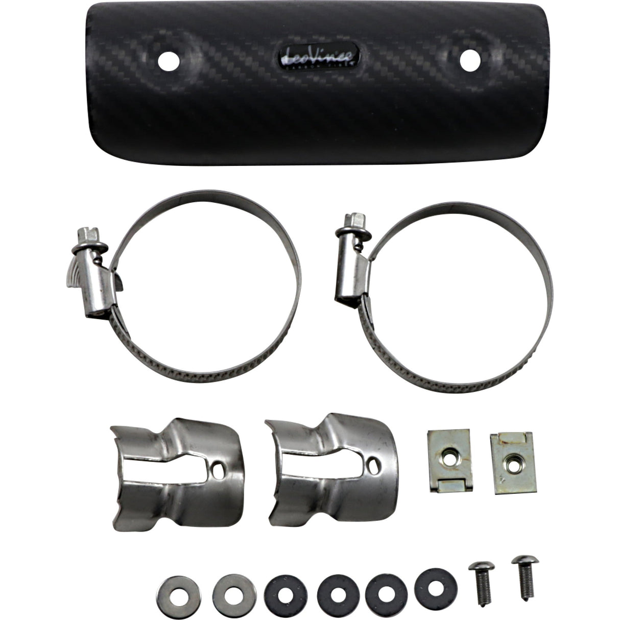 LEOVINCE 1860-0960 6685 Universal Clamp-On Heat Shield medium
