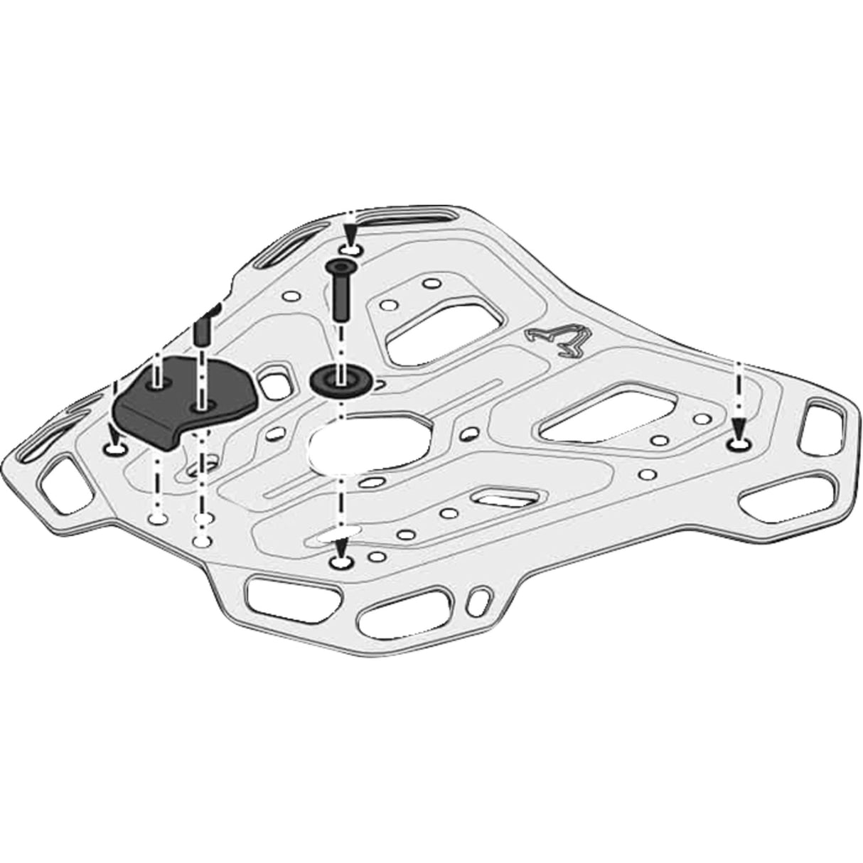 Sw-Motech Adventure-Rack Luggage Rack - GPT.06.148.19000/B Yamaha 1200 Super Tenere / Super Tenere 2010-2019