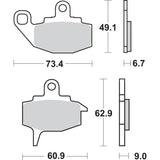 SBS 1721-1546 602HF HF Street Ceramic Organic Brake Pads HF Brake Pads - Kawasaki