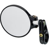 JOKER MACHINE 0640-0487 09-303B Folding Bar End Mirror Folding Bar-End Mirror - 3-1/4" - Black