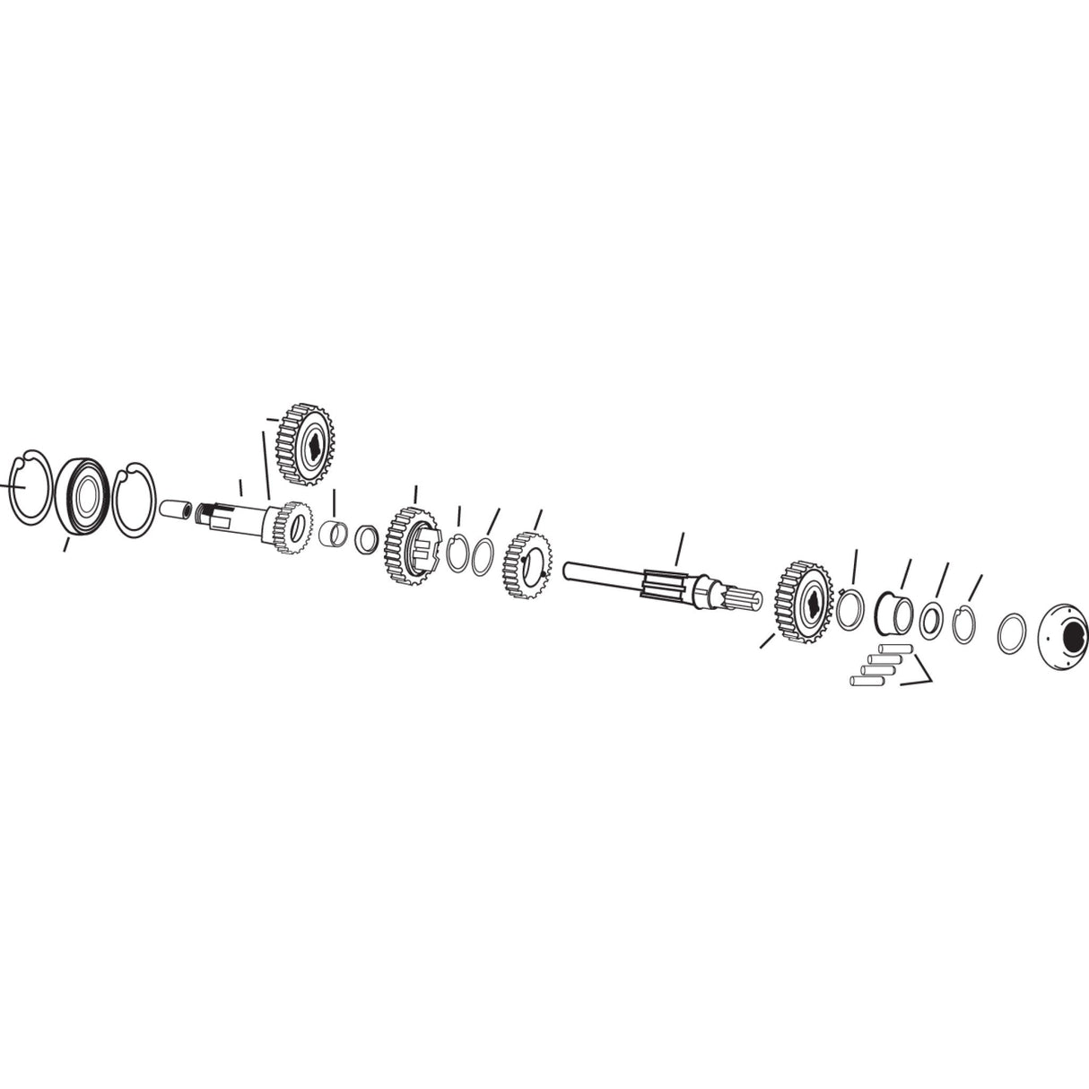 Andrews Replacement Mainshaft 1st Gear 27 Tooth - 251050 For Harley Sportster 1952-1990