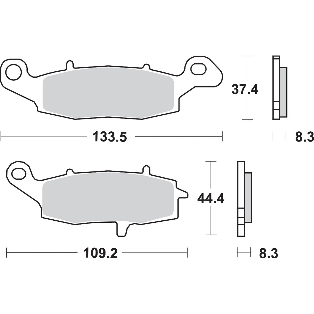 Sbs Brake Pad - 705HS For Suzuki Motorcycles 1998-2023 | Victory Vision / Arlen 2008-2016