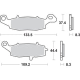 Sbs Brake Pad - 705HS For Suzuki Motorcycles 1998-2023 | Victory Vision / Arlen 2008-2016