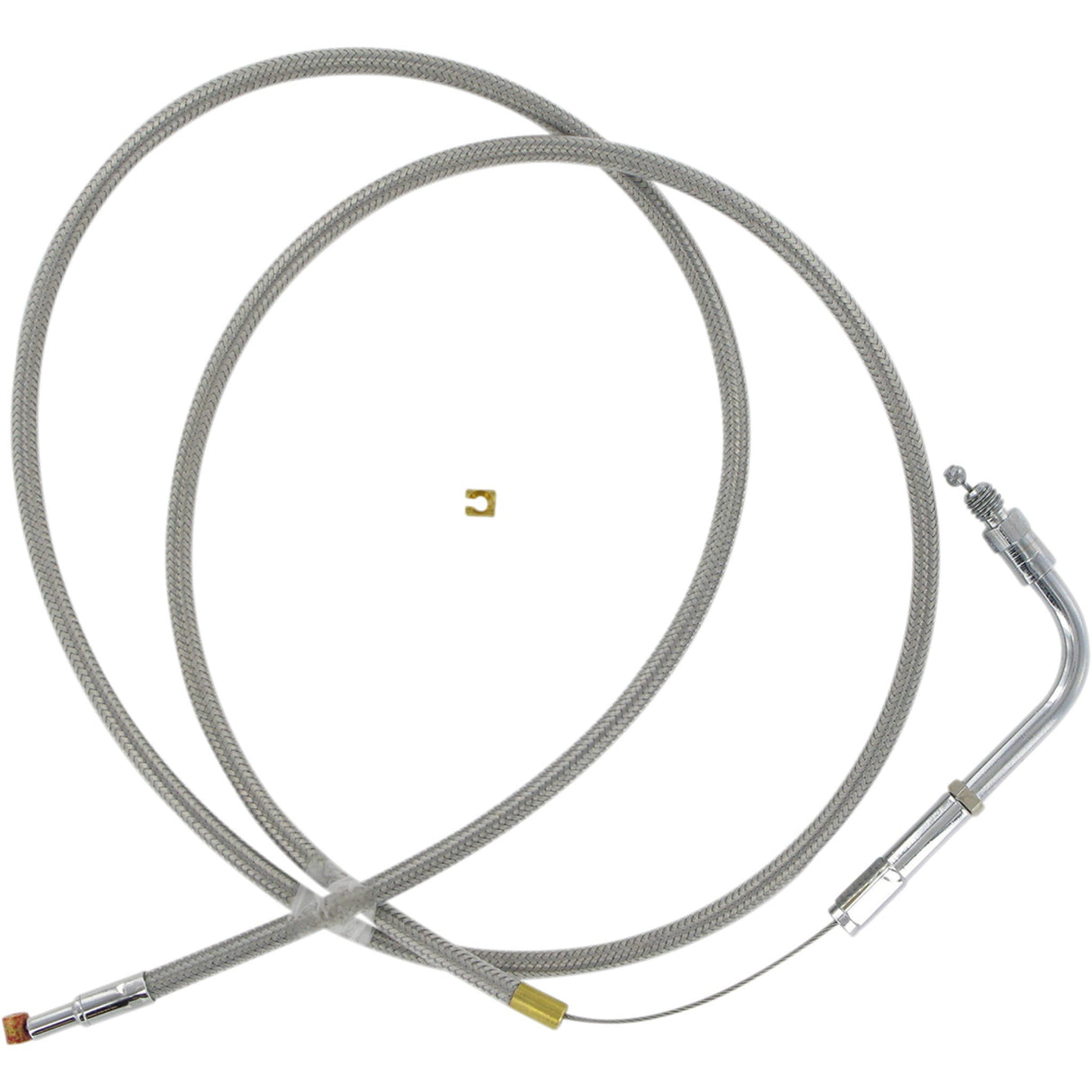 Barnett Stainless Steel Throttle Idle Cable - 102-30-30007 For Harley Touring 1984-1989
