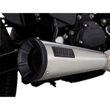 Vance & Hines 2-Into-1 Upsweep Exhaust System Brushed Stainless Steel - 27325 For Harley Dyna 2010-2017