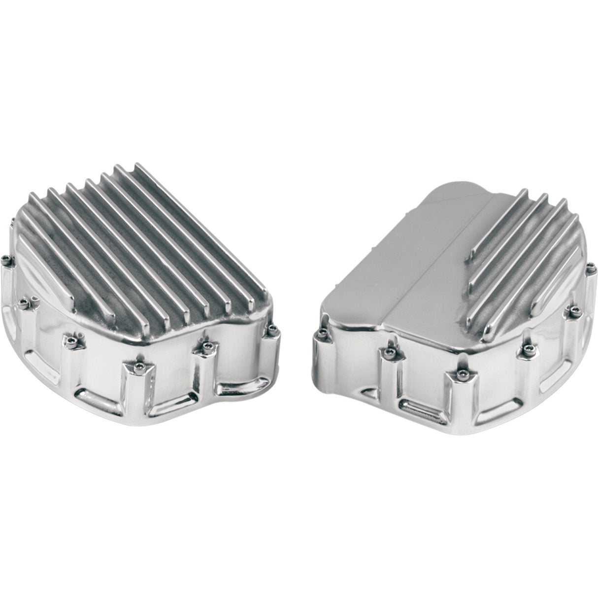 Custom Cycle Engineering Finned Rocker Covers Polished - FRC 2003-2 For Harley Touring 1948-1965