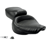 Mustang Vintage Style Seat Wide Smooth Black Dyna - 75680 For Harley Dyna 1993-1995