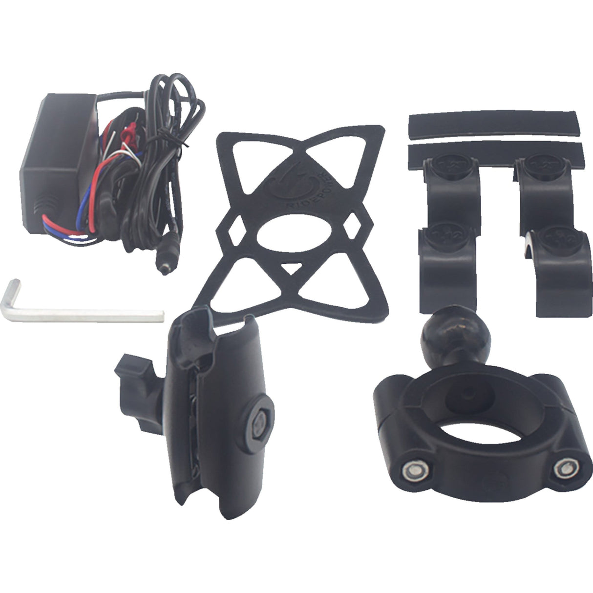 RIDEPOWER 4402-1037 RPMTLINDMOUNT15 Inductive Charging Phone Holder Metal Phone Holder - Inductive Charging 1-1/2" Bar Mount