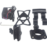 RIDEPOWER 4402-1037 RPMTLINDMOUNT15 Inductive Charging Phone Holder Metal Phone Holder - Inductive Charging 1-1/2" Bar Mount