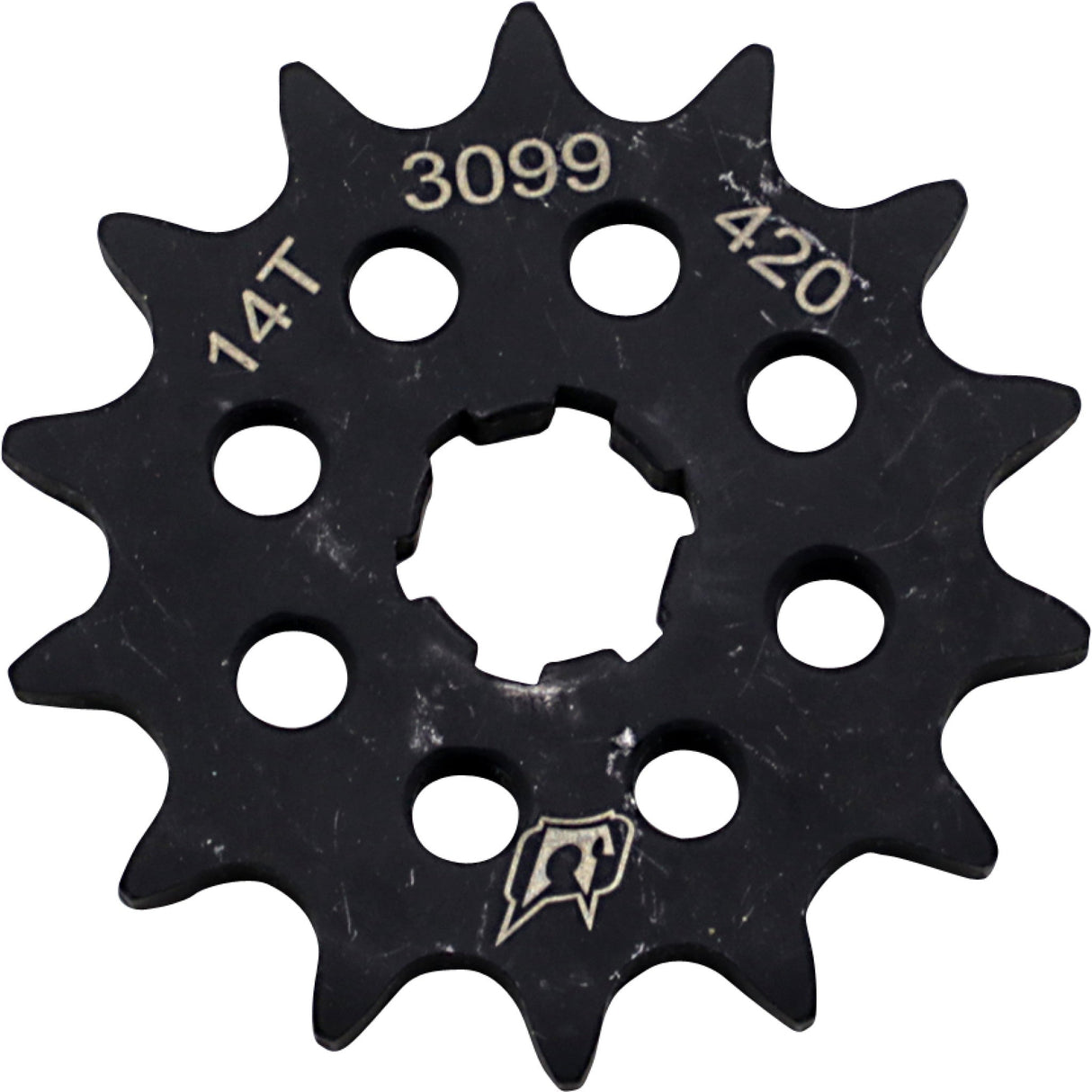 DRIVEN RACING 1212-1580 3099-420-14T Lightweight Steel Sprocket Front Sprocket - Kawasaki - 14-Tooth