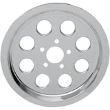 DRAG SPECIALTIES Chrome Outer Rear Pulley Insert — Tooth - '84-'99 Big Twin