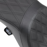 DRAG SPECIALTIES 0803-0541 Predator 2-Up Seat double diamond - black - fx/fl '06-'17