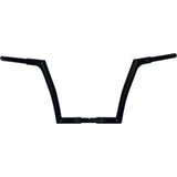 FAT BAGGERS INC. 0601-5533 708012-B 1-1/4" EZ Install Flat Top Handlebar - 12" - Black