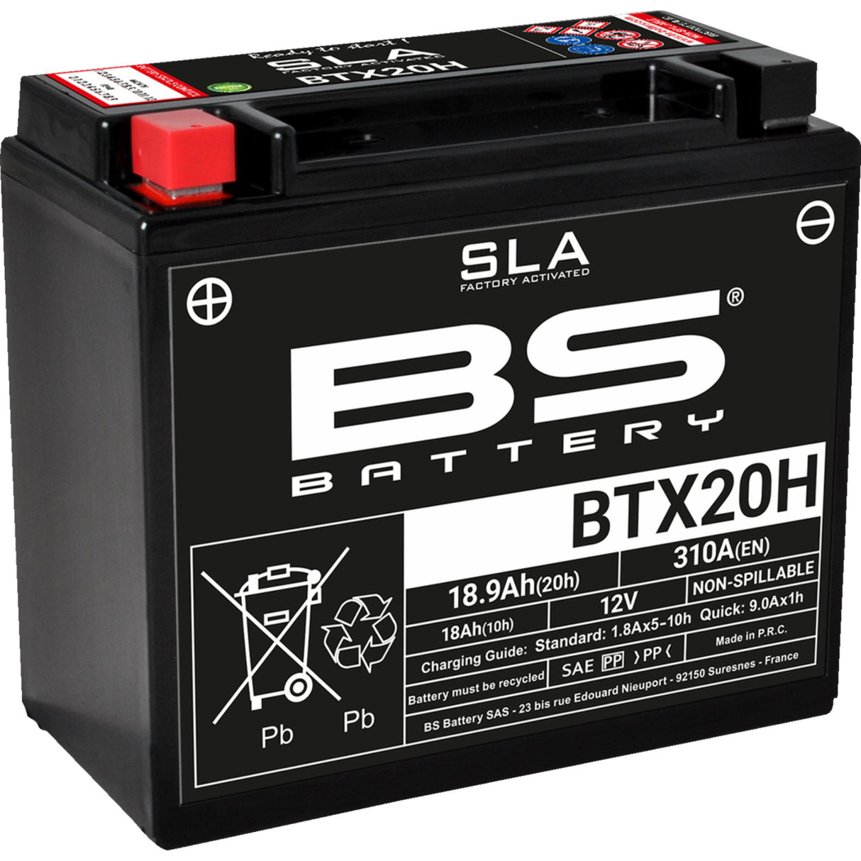 Bs Battery BTX Battery - 300688 For Harley 1984-1996 | Indian 1999-2003 | Arctic Cat Alterra 2022-2023