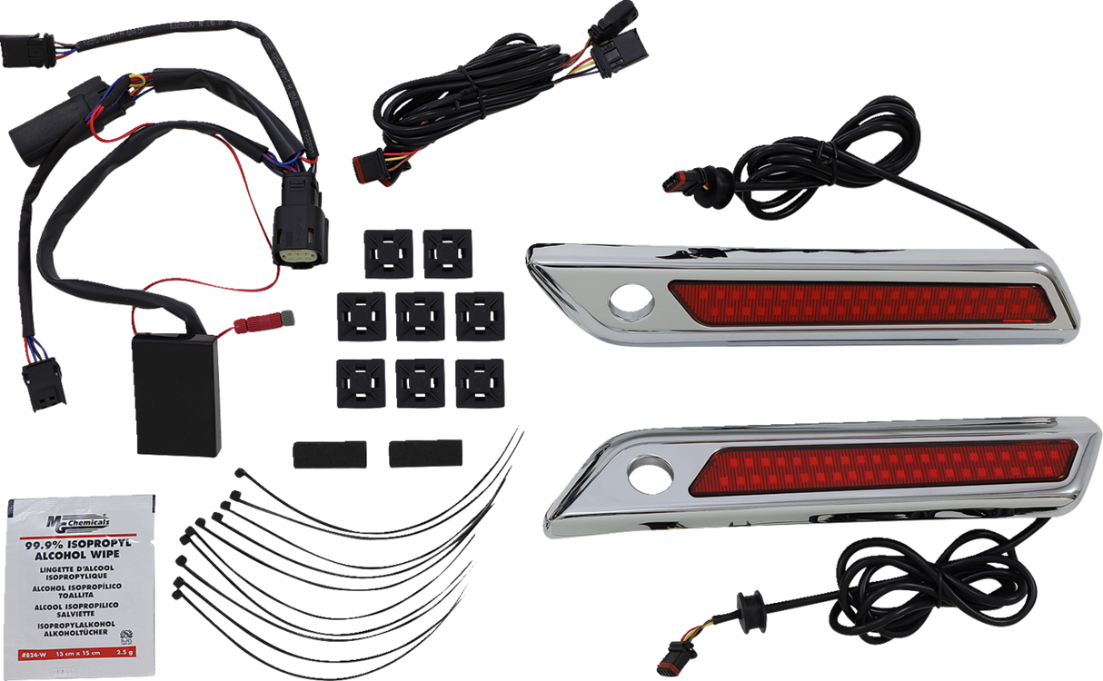 Saddlebag Latch Dual Color Accent Lights