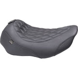 Mustang Wide Tripper™ Solo Seat Solo Black Stitching - 89503 For Harley Touring 2023-2026