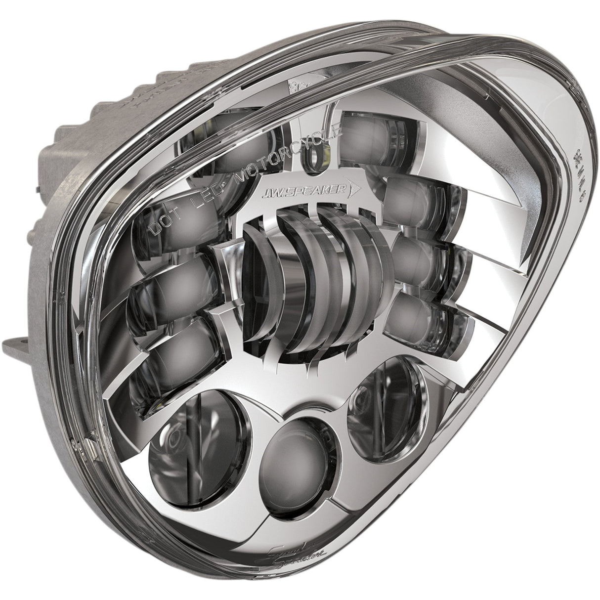 J.W. SPEAKER 2001-1786 0555161 Adaptive 2 Headlight for Victory with Diamond Headlights Adaptive 2 LED Headlight - 7" Victory - Chrome