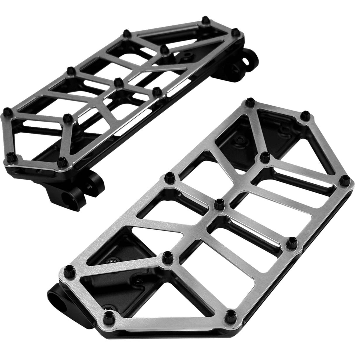 Kodlin USA NXL Floorboards Black With Stainless Steel - K73253 For Harley Motorcycles 1980-2026