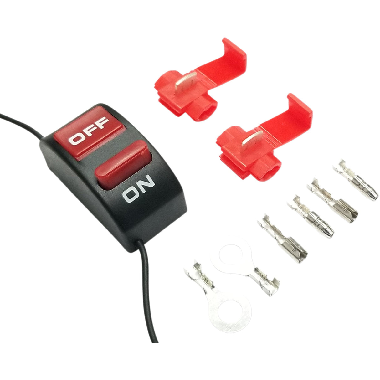 K&S TECHNOLOGIES 2106-0511 12-0500 Universal In-Line On/Off Switch Flat Mount Universal On/Off Switch