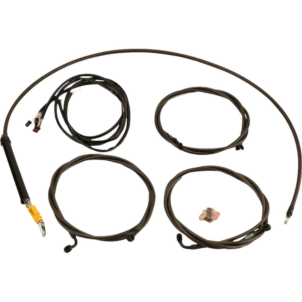 LA Choppers Complete Plug-And-Play Cable Kit Stock Handlebars Midnight - LA-8059KT3-08M For Harley Touring 2023-2026