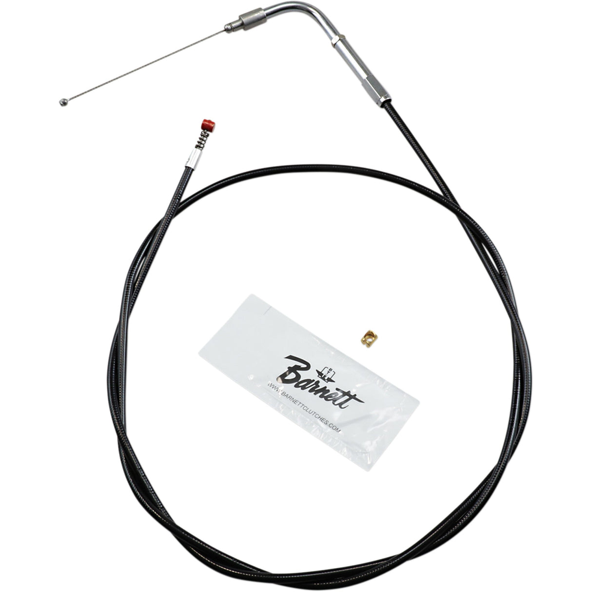 Barnett Black Vinyl Throttle Idle Cable +6" Size 48" Length - 101-30-40009-06 For Harley Touring 1996-2001