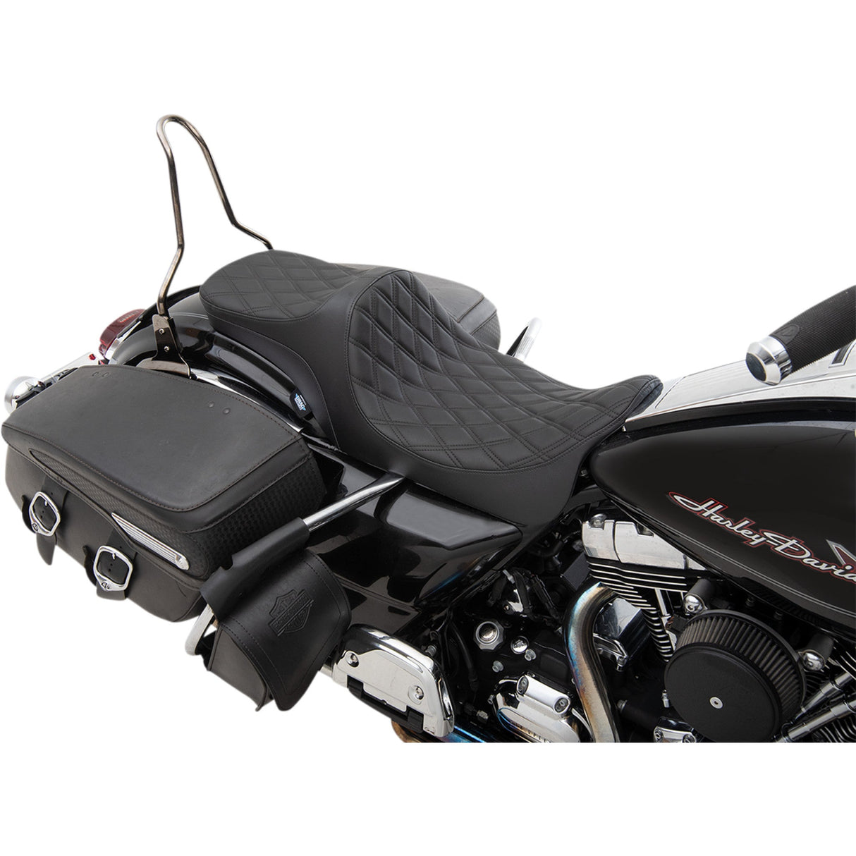 DRAG SPECIALTIES Predator III 2-Up Seat - FL '08-'23