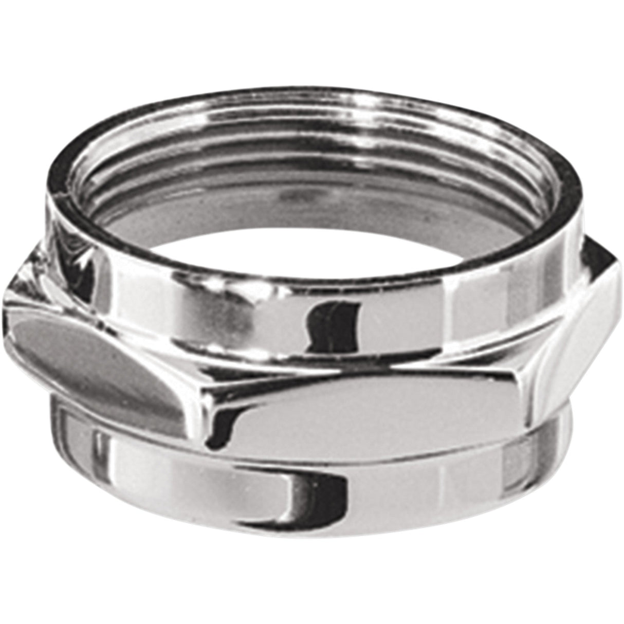 PINGEL 0705-0082 A3001C Power-Flo Fuel Valve Chrome Adapter Nut Adapter Nut - Chrome - 22 mm