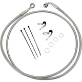DRAG SPECIALTIES Extended Length Stainless Steel Brake Line Kit Front