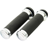 LA Choppers County Line Grips TBW Chrome - LA-7493-00 For Harley Motorcycles 2008-2023