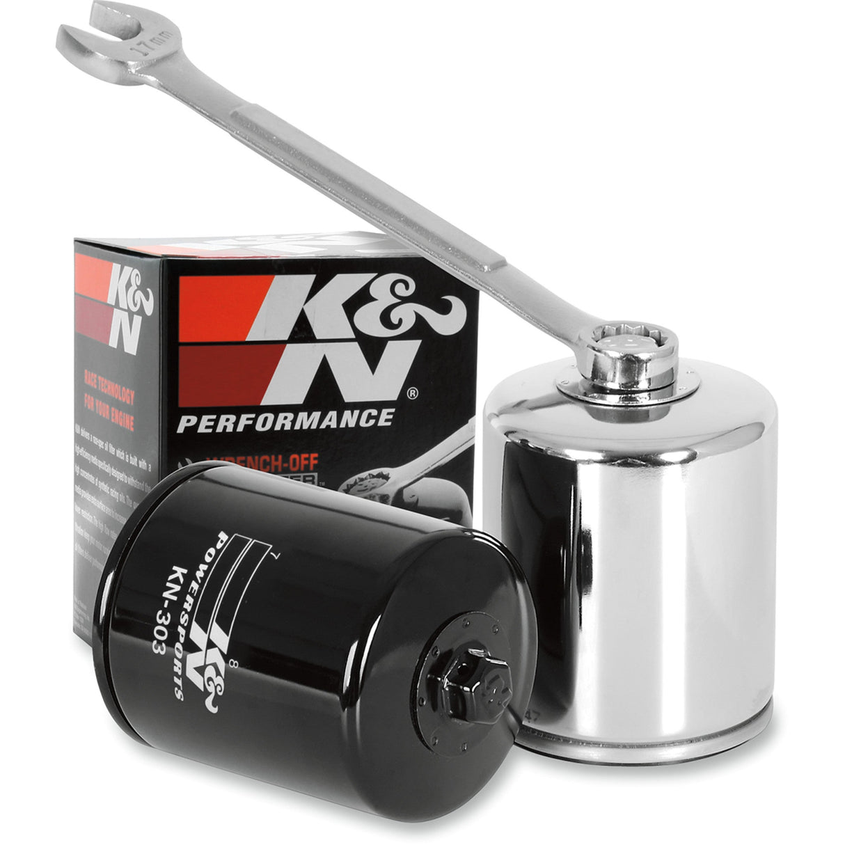 K & N Wrench-Off Oil Filter - KN-303 For Honda Motorcycles 1987-2008 | Bimota Dieci 1000 / 1000 / Superleggra 1000 / 600 1991-1994