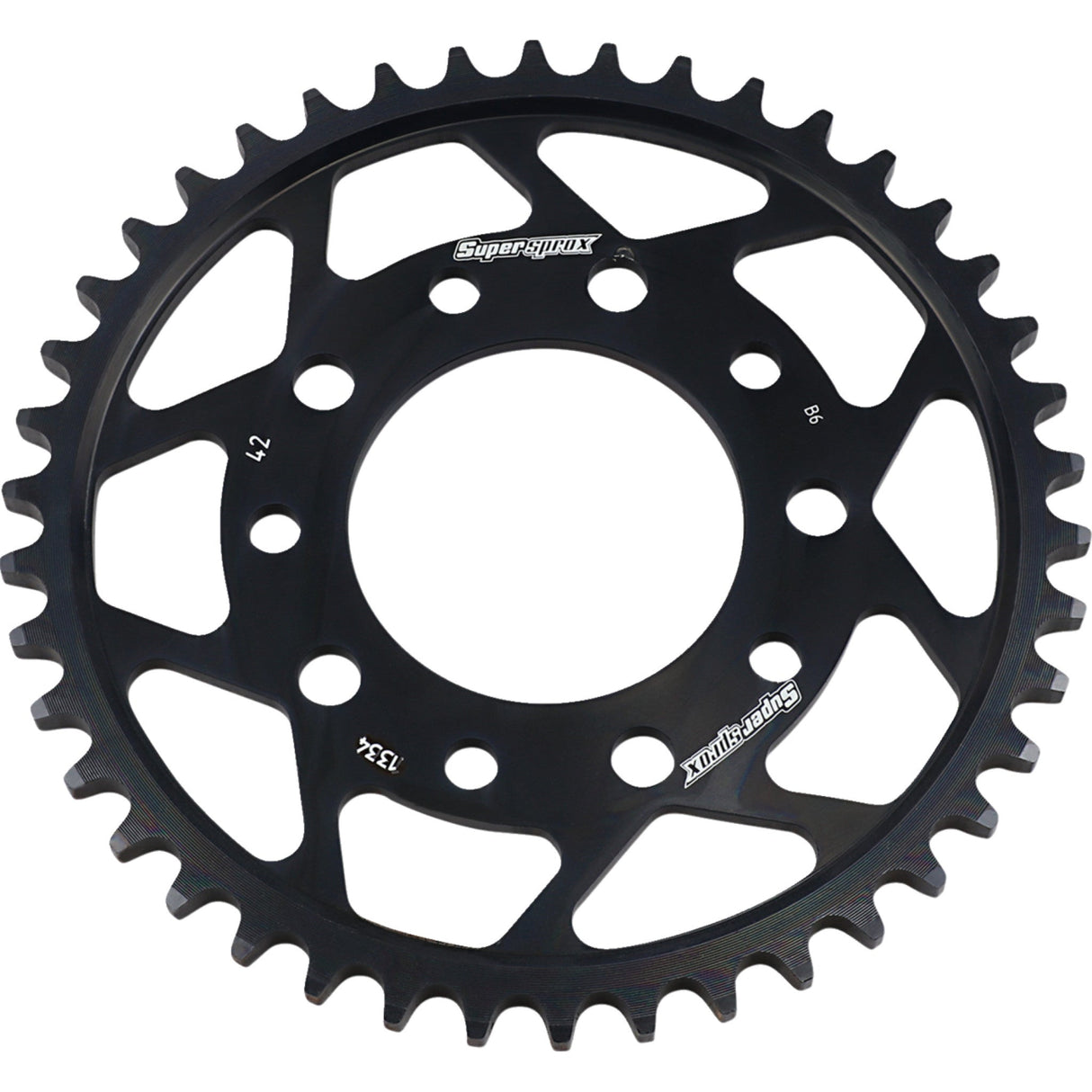 SUPERSPROX 1210-2156 RFE-1334-42-BLK Racing Steel Rear Sprocket Rear Sprocket - 42 Tooth