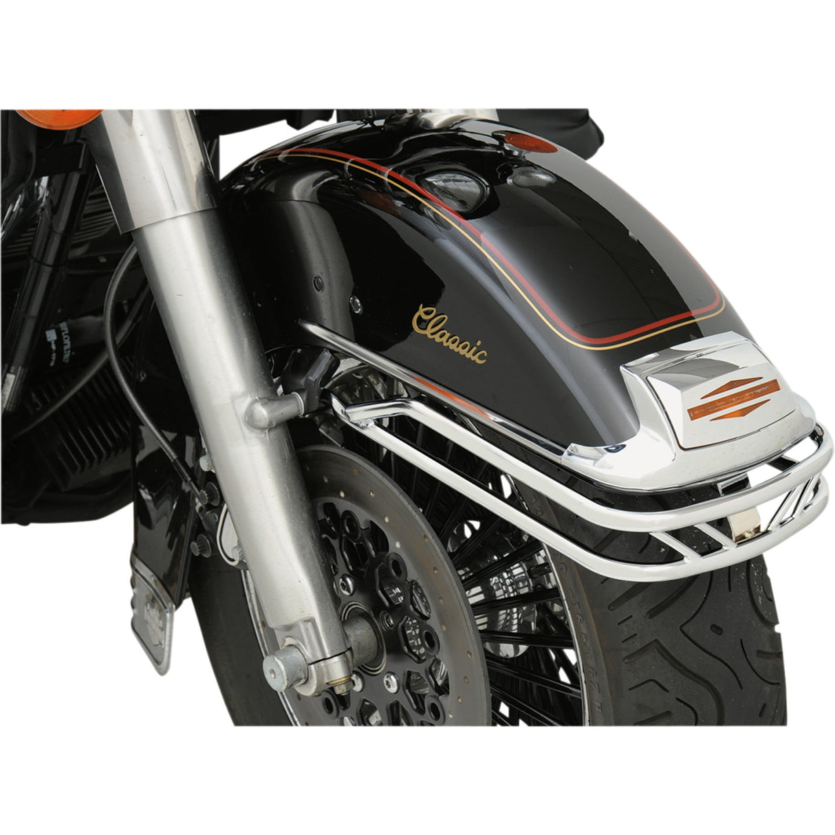 DRAG SPECIALTIES 1412-0008 Fender Rail front  - chrome