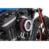 S&S Cycle Air Stinger Stealth Air Cleaner Kit Black Chrome Ring - 170-0724A For Harley Sportster 2007-2022