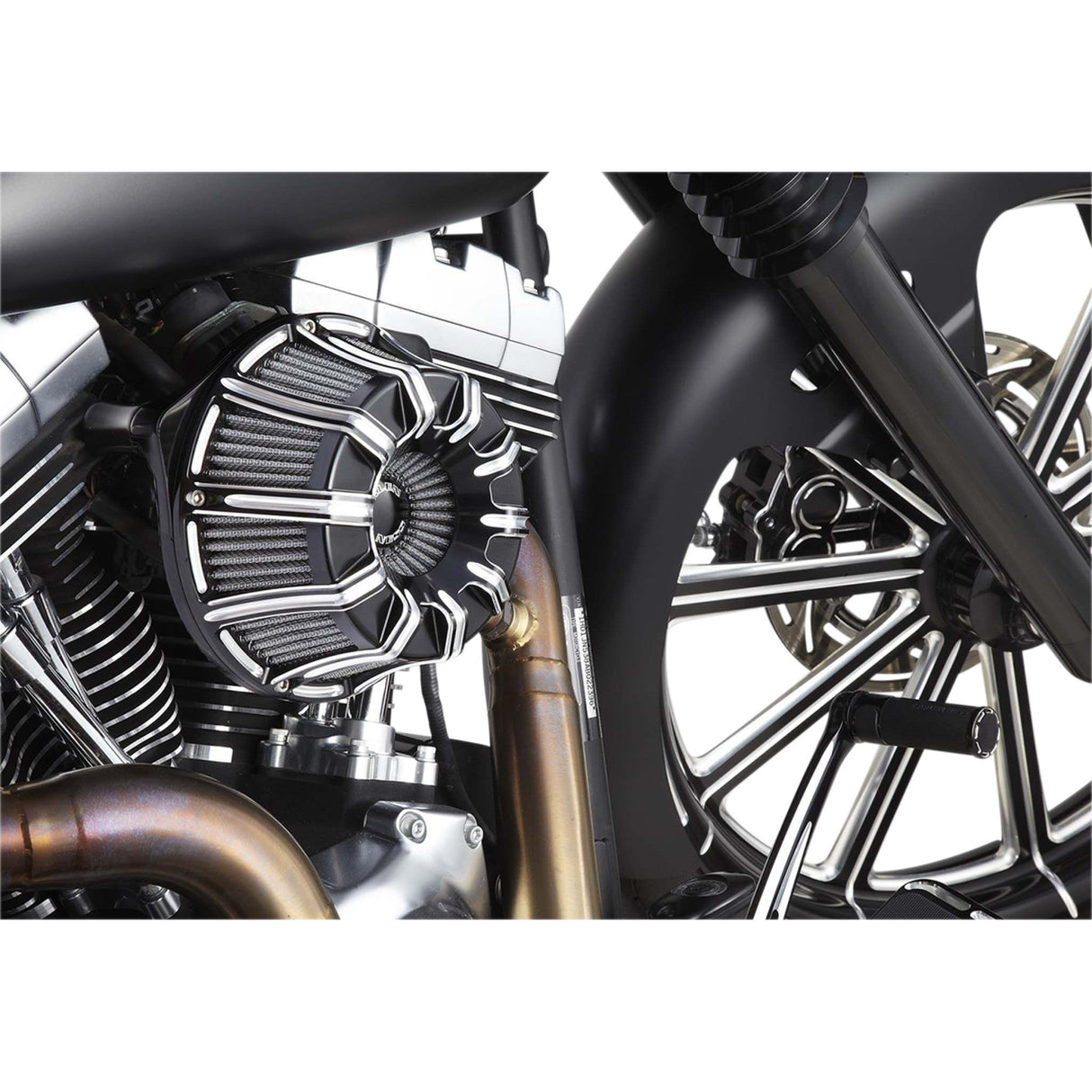 Arlen Ness Inverted Series Air Cleaner Kit — 10 Gauge Black - 18-947 For Harley Motorcycles 2017-2025