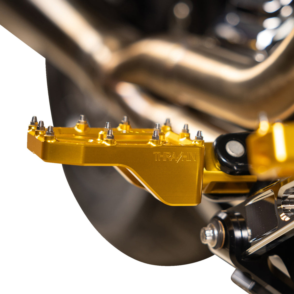 Thrashin Supply Co. Aggressor Footpegs - TSC-2022-5-D For Harley Motorcycles 1972-2025