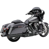 Cobra 909 Twin Slip-On Mufflers 4"- Raven Black - 6106RB For Harley Touring 1995-2016