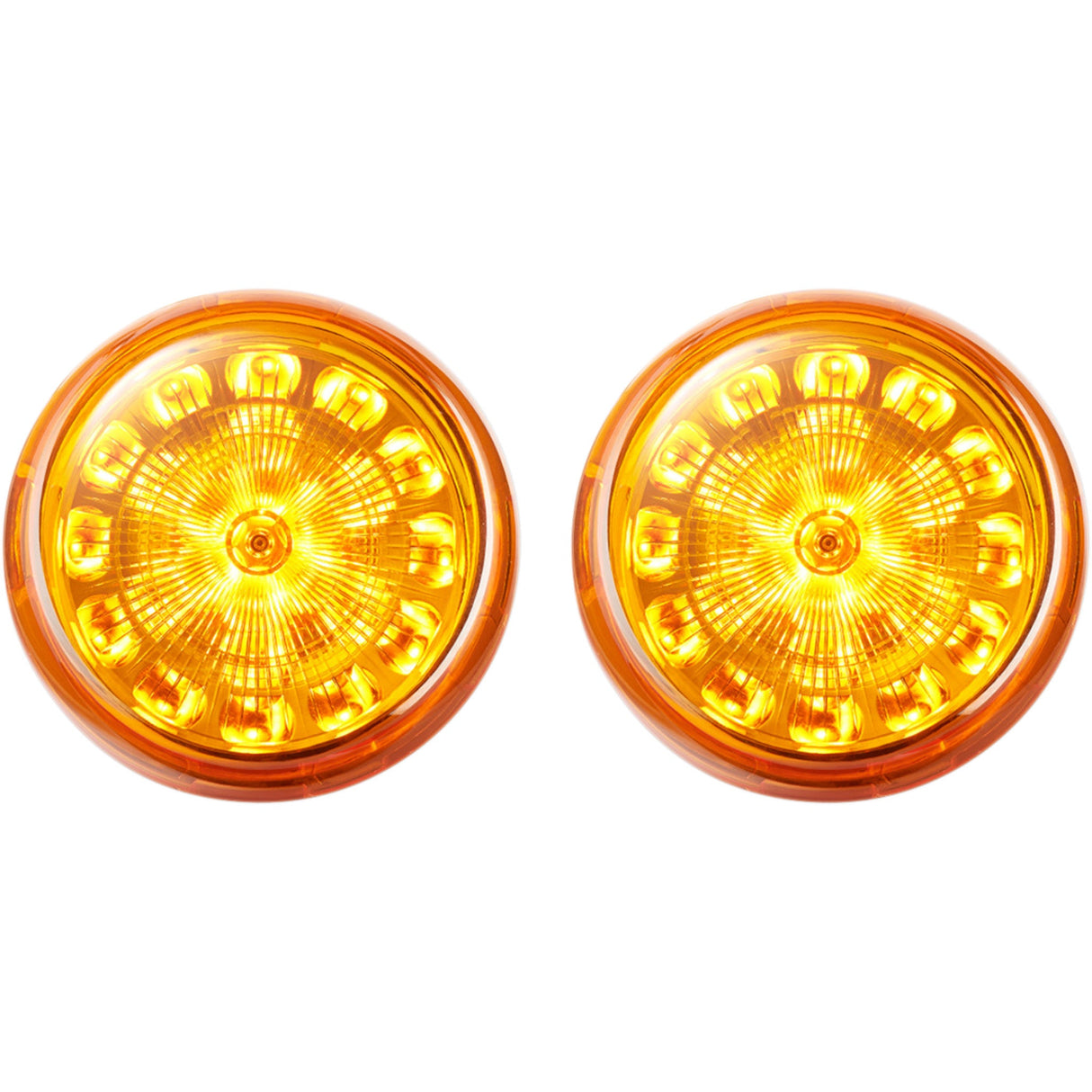Custom Dynamics ProBEAM® Turn Signal Inserts 1157 Amber - PB-A-1157 For Harley Motorcycles 1984-2025