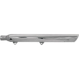 Bassani Xhaust Slip-On Mufflers For True Dual Headers Slash-Cut With Standard 2" Baffles Chrome - 31117B For Harley Softail 1989-2017