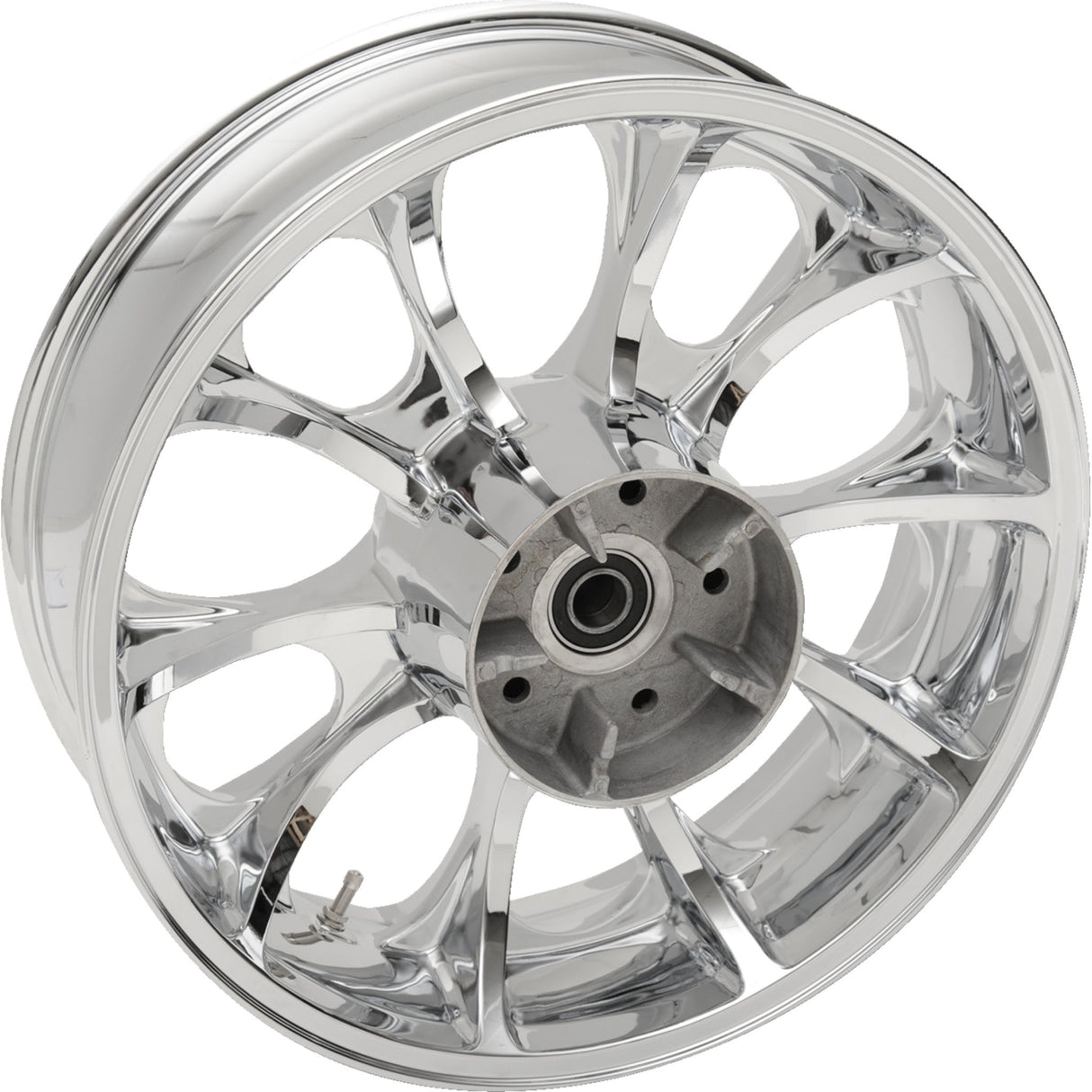 Coastal Moto Largo Precision Cast 3D Wheel — Largo 3D Rear Single Disc With ABS Chrome 18x5.5 - 3D-LGO185CHABST For Harley Touring 2009-2026