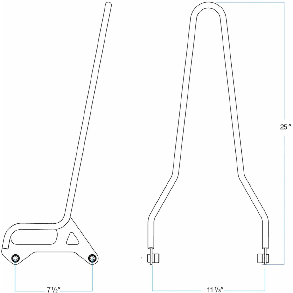 BILTWELL EXFIL Sissy Bars Bar - XL