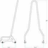 BILTWELL EXFIL Sissy Bars Bar - XL
