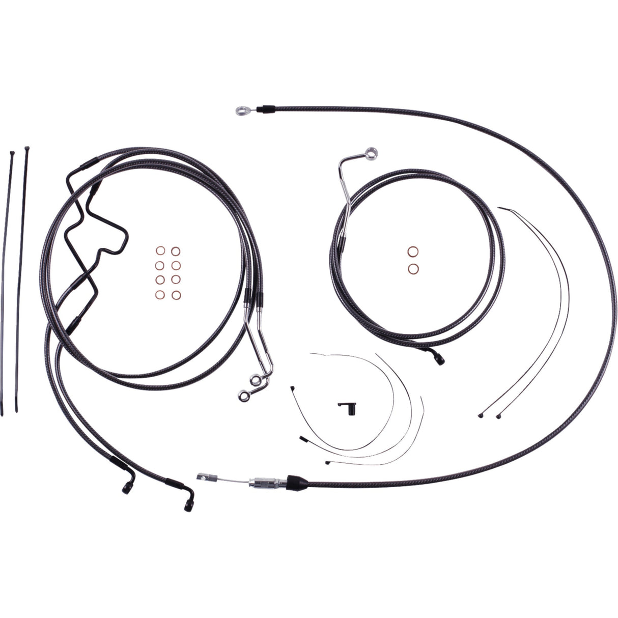 MAGNUM SHIELDING 0610-2421 7871216 KARBONFIBR Designer Handlebar Installation Kit 6" - '21-'23 fltr