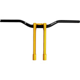 PERFORMANCE MACHINE (PM) 0602-1567 0208-2197M-SMG Phatbar & Riser Kit internal wiring/gauge mount holes - 11-1/2" - gold ops
