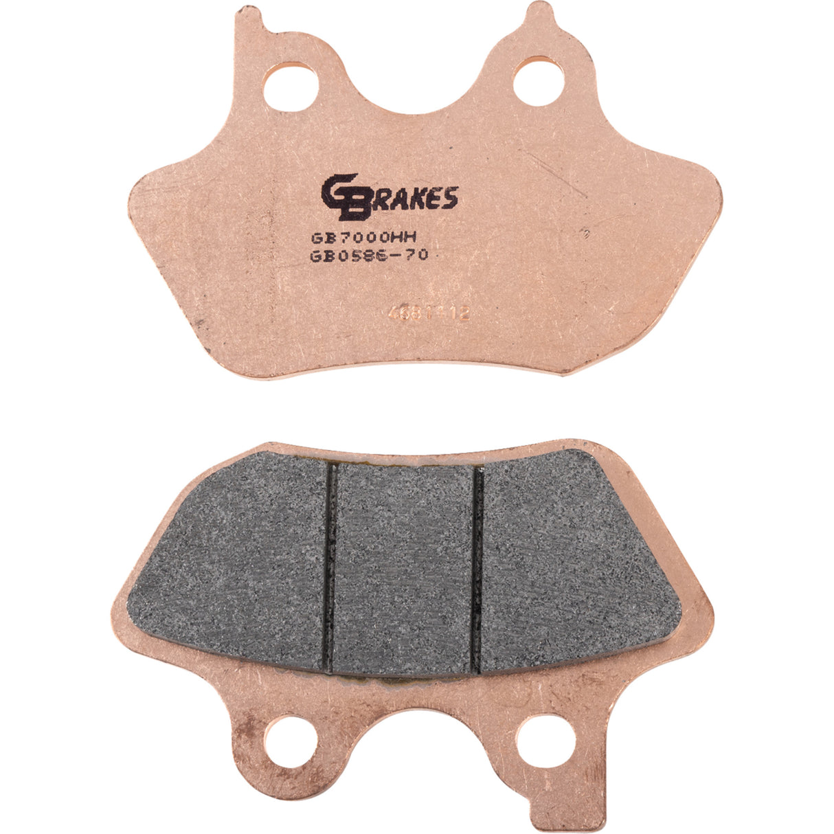 Gbrakes HH Sintered Brake Pads Sintered Front Rear - GB0586-70 For Harley Touring 2000-2007