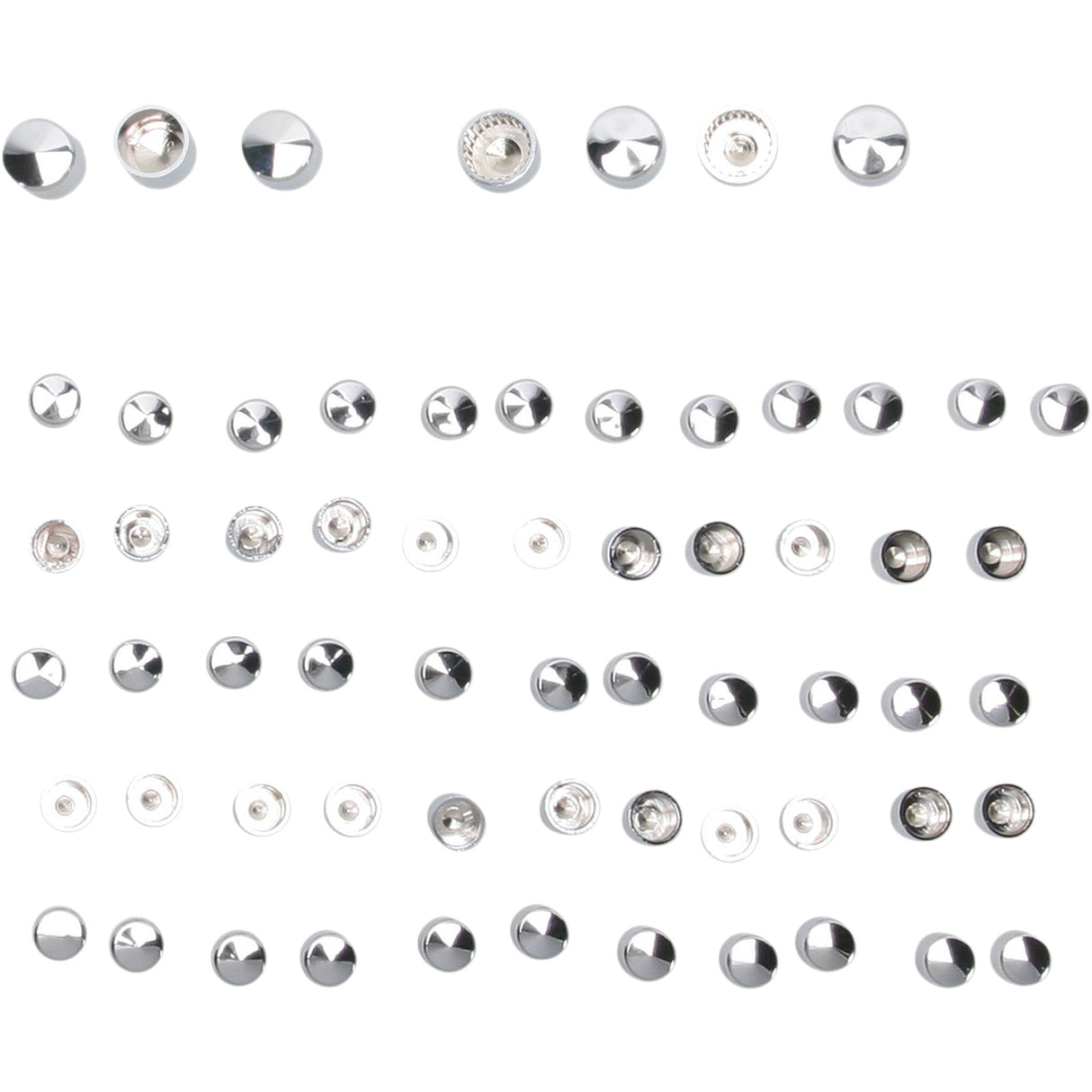 DRAG SPECIALTIES 2401-0696 Bolt Cover Engine Kit Bolt Covers - Engine - Chrome - XL