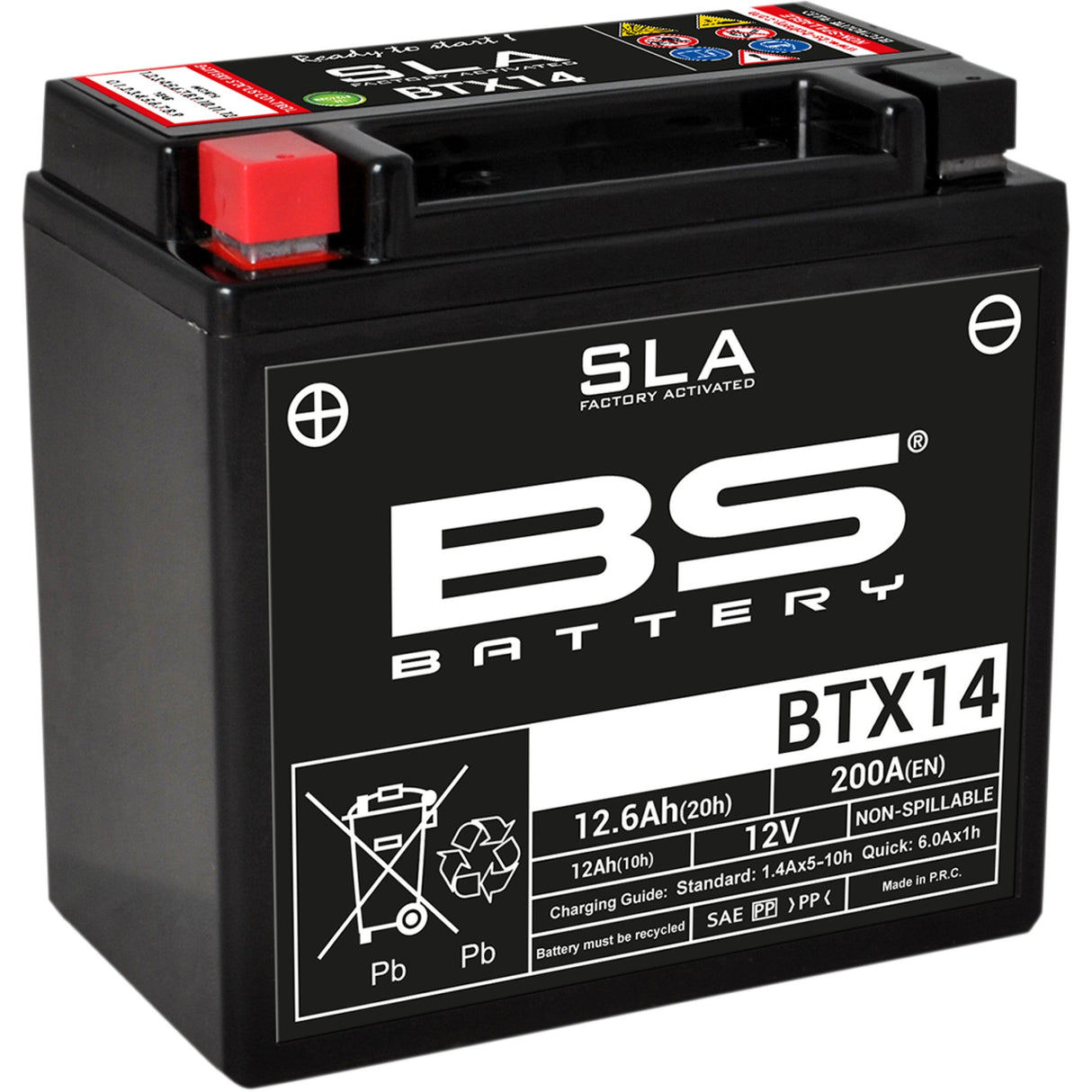 Bs Battery BTX Battery - 300681 For BMW Motorcycles 2003-2026 | Triumph Motorcycles 2010-2022 | Moto Guzzi Motorcycles 2010-2023