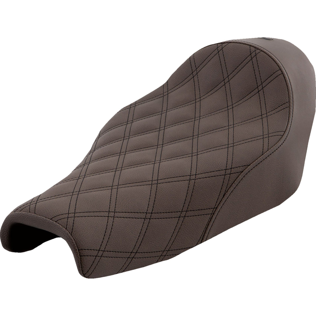 Saddlemen Renegade™ Lattice Stitch Solo Seat Lattice Stitched Brown - 807-11-002BLS For Harley Sportster 2004-2022 (3.3G Tank)