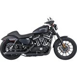 Vance & Hines 3" Twin Slash Slip-On Mufflers Black - 46361 For Harley Sportster 2014-2022